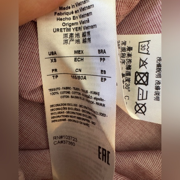 ARMANI EXCHANGE Men's Pink Short Sleeve Shirt 👔 - Picture 6 of 8